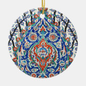 Turkse florale tegels keramisch ornament (Voorkant)