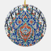 Turkse florale tegels keramisch ornament (Achterkant)