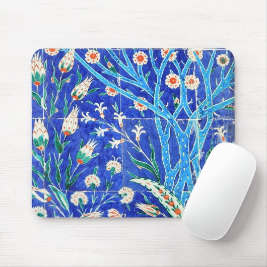 Turkse florale tegels muismat (Met muis)