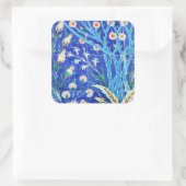 Turkse florale tegels vierkante sticker (Tas)