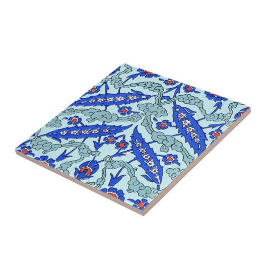 Turkse grens Turquoise Tegeltje (Zijkant)