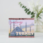 Turkse groeten feestdagenkaart (Staand voorkant)