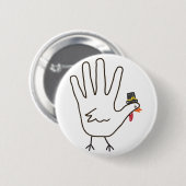 turkse hand ronde button 5,7 cm (Voorkant /achterkant)