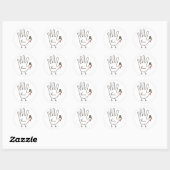 turkse hand ronde sticker (Vel)