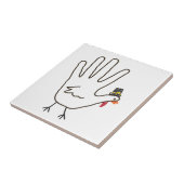 turkse hand tegeltje (Zijkant)