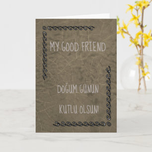 Turkse Happy Birthday Kaart