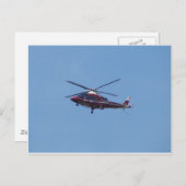 Turkse helikopterambulance. briefkaart (Voorkant / Achterkant)