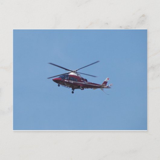 Turkse helikopterambulance. briefkaart (Voorkant)
