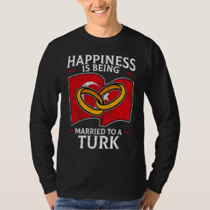 Turkse Huwelijk Turk Erfgoed Wortels Turkije Vlag  T-shirt