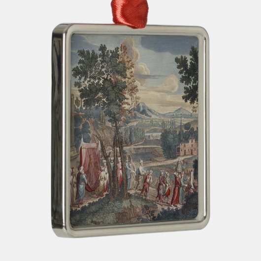 Turkse huwelijksakte, 1712-13 metalen ornament (Rechts)