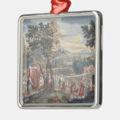 Turkse huwelijksakte, 1712-13 metalen ornament (Links)