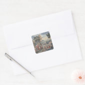 Turkse huwelijksakte, 1712-13 vierkante sticker (Envelop)