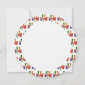 Turkse Ierse Amerikaanse Shamrock verjaardagsuitno Kaart (Achterkant)