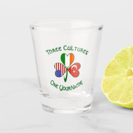 Turkse Ierse Amerikaanse Vlaggen Shamrock Persoonl Shot Glas