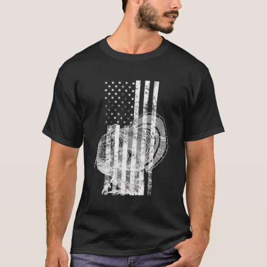 Turkse jagers met patriottische jacht t-shirt (Voorkant)
