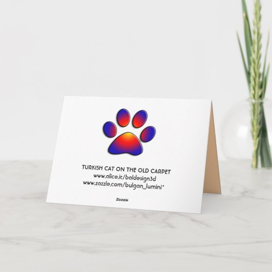 TURKSE KAT IN TRANSCENDENTALE BEMIDDELING KAART (Achterkant)