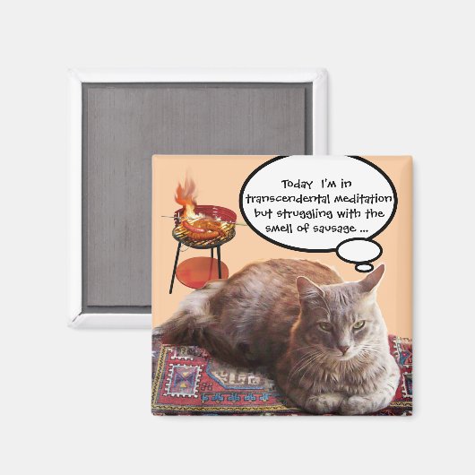 TURKSE KAT IN TRANSCENDENTALE BEMIDDELING MAGNEET (Voorkant / Achterkant)