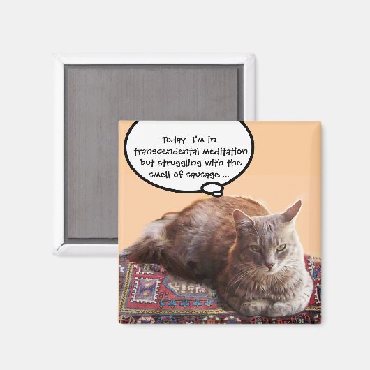 TURKSE KAT IN TRANSCENDENTALE BEMIDDELING MAGNEET (Voorkant / Achterkant)