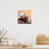 TURKSE KAT IN TRANSCENDENTALE BEMIDDELING POSTER (Keuken)
