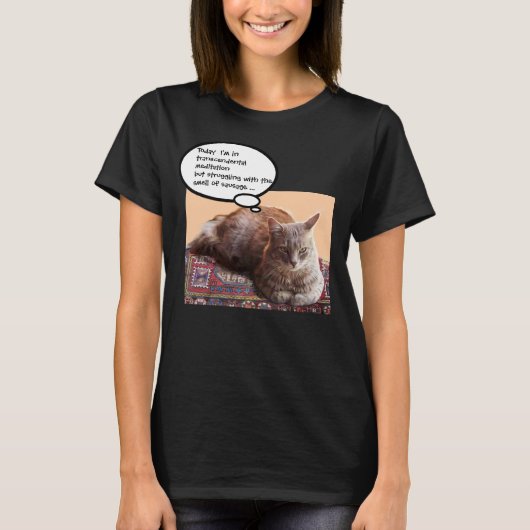 TURKSE KAT IN TRANSCENDENTALE BEMIDDELING T-SHIRT (Voorkant)