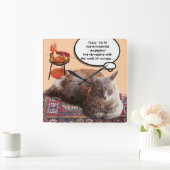 TURKSE KAT IN TRANSCENDENTALE BEMIDDELING VIERKANTE KLOK (Huis)