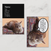 TURKSE KAT IN TRANSCENDENTALE BEMIDDELING VISITEKAARTJE (Voorkant / Achterkant)