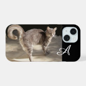 TURKSE KAT MONOGRAAM iPhone 15 CASE (Achterkant horizontaal)