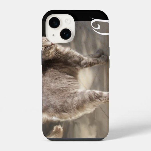 TURKSE KAT MONOGRAAM iPhone HOESJE (Achterkant)