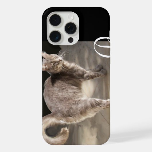 TURKSE KAT MONOGRAAM iPhone HOESJE (Achterkant)