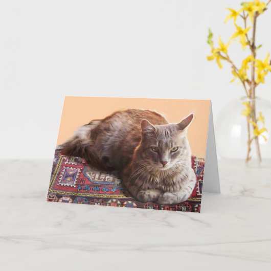 TURKSE KAT OP DE OUDE KAARTEN (Gele Bloem)