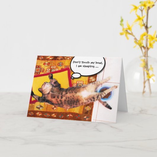 TURKSE KAT OP HET OUDE KARPJE KAART (Gele Bloem)