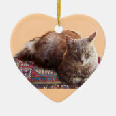 TURKSE KAT OP HET OUDE KARPJE KERAMISCH ORNAMENT (Voorkant)