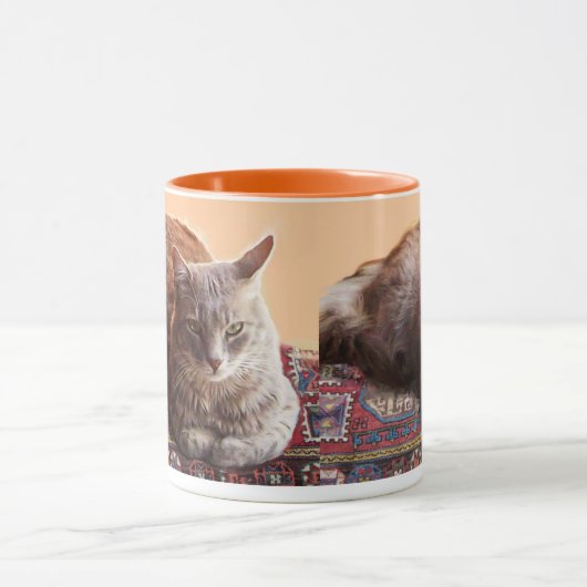 TURKSE KAT OP HET OUDE KARPJE MOK (Midden)