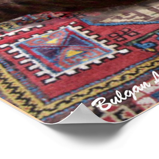 TURKSE KAT OP HET OUDE TAPijt Poster (Hoek)