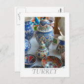 Turkse keramiek briefkaart (Voorkant / Achterkant)