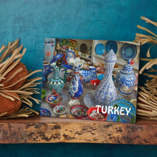 Turkse keramiek fotoplaat (Zijkant)