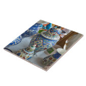 Turkse keramiek tegeltje (Zijkant)