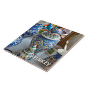 Turkse keramiek tegeltje (Zijkant)