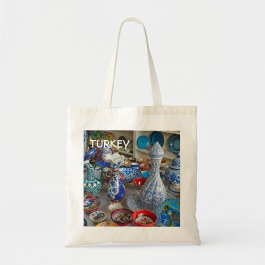 Turkse keramiek tote bag (Voorkant)
