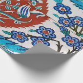 Turkse Keramische Bloem Cadeaupapier (Hoek)
