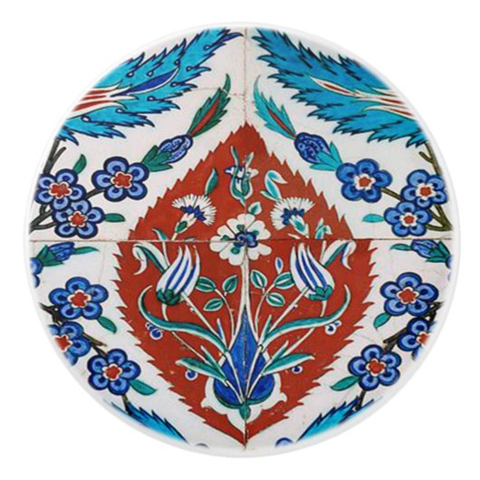 Turkse Keramische Bloem Knop (Voorkant)
