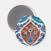 Turkse Keramische Bloem Magneet (Voorkant / Achterkant)