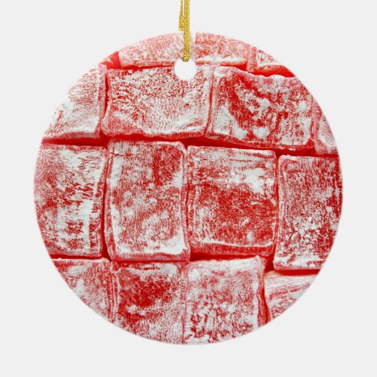 Turkse kerstversiering keramisch ornament (Achterkant)