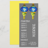 Turkse keuken restaurant diner menu (Voorkant / Achterkant)