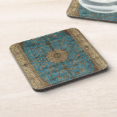 Turkse Kilim Antiek Bier Onderzetter (Linkerzijde)
