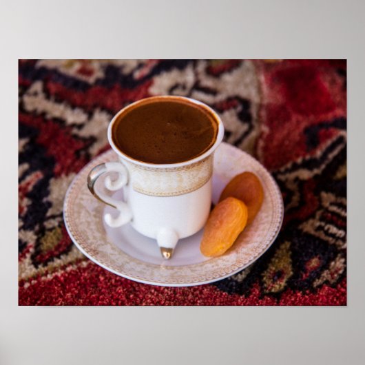 Turkse koffie en fruit poster (Voorkant)