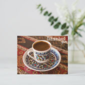 Turkse koffie in Istanbul, Turkije Briefkaart (Staand voorkant)