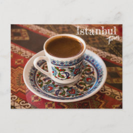 Turkse koffie in Istanbul, Turkije Briefkaart