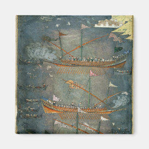 Turkse kombuizen in de strijd, c.1636 magneet