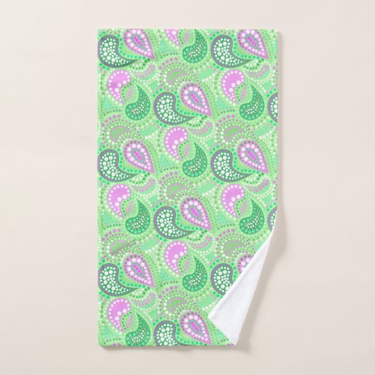 Turkse komkommers abstract pokkenpatroon bad handdoek (Handdoek)